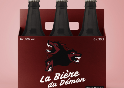 La bière du démon : Refonte des packagings et logotypes 