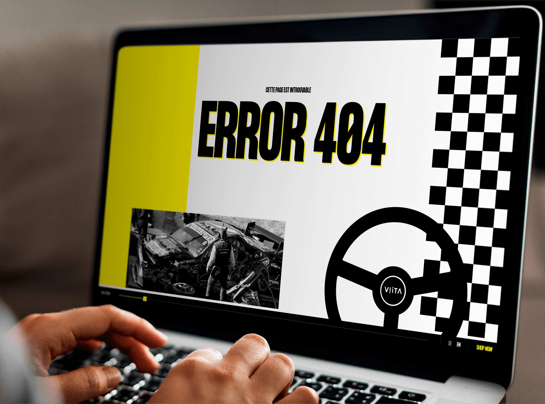 Page d'erreur 404 du site VIITA race